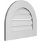Ekena Millwork Round Top Surface Mount PVC Gable Vent: Functional, w/ 3-1/2"W x 1"P Standard Frame, 22"W x 18"H GVPRT22X1801SF - alternate 2